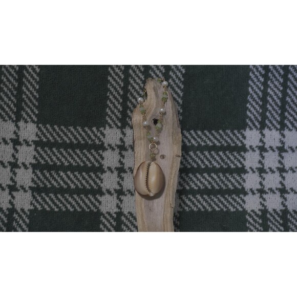 Cowrie Shell Necklace, 14k Gold Filled Chain - Picture 2 of 6